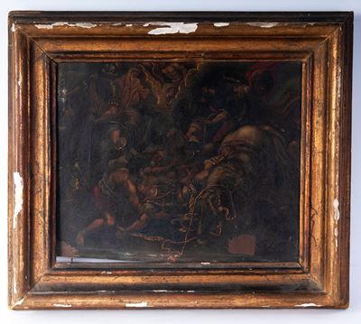 Battaglia di Luetzen, dipinto ad olio su rame
