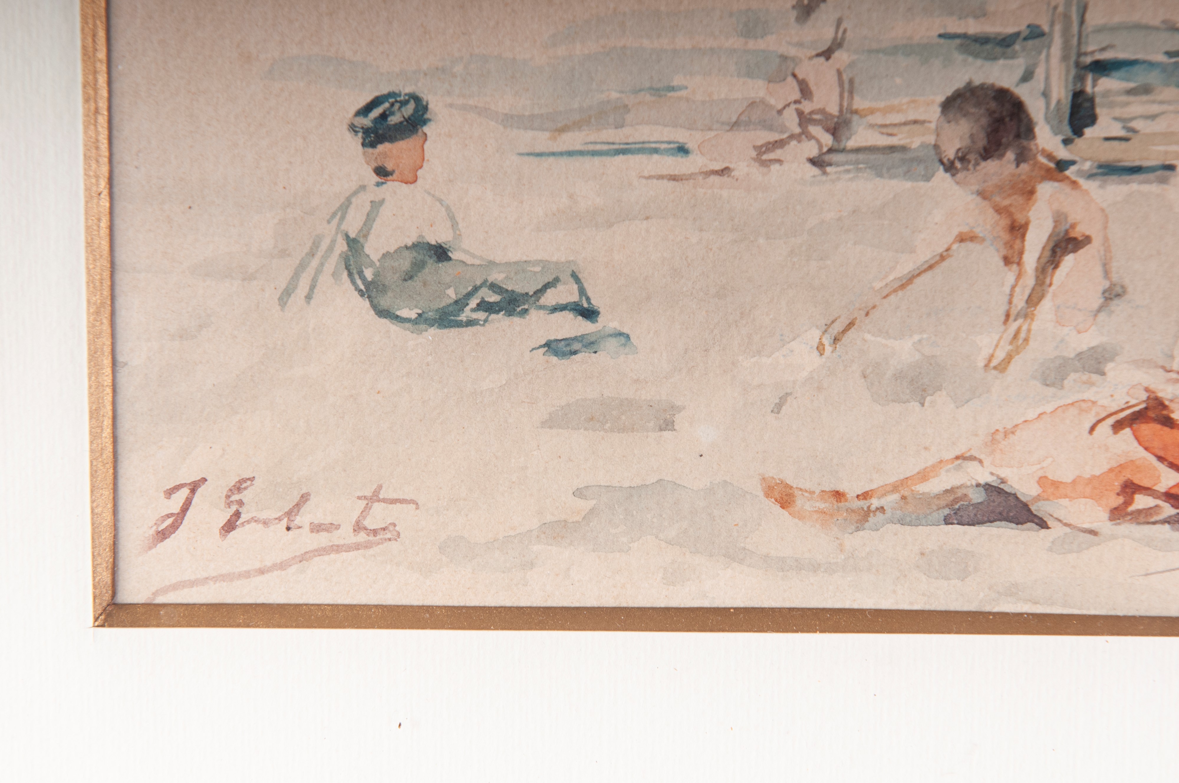 Spiaggia con bagnanti