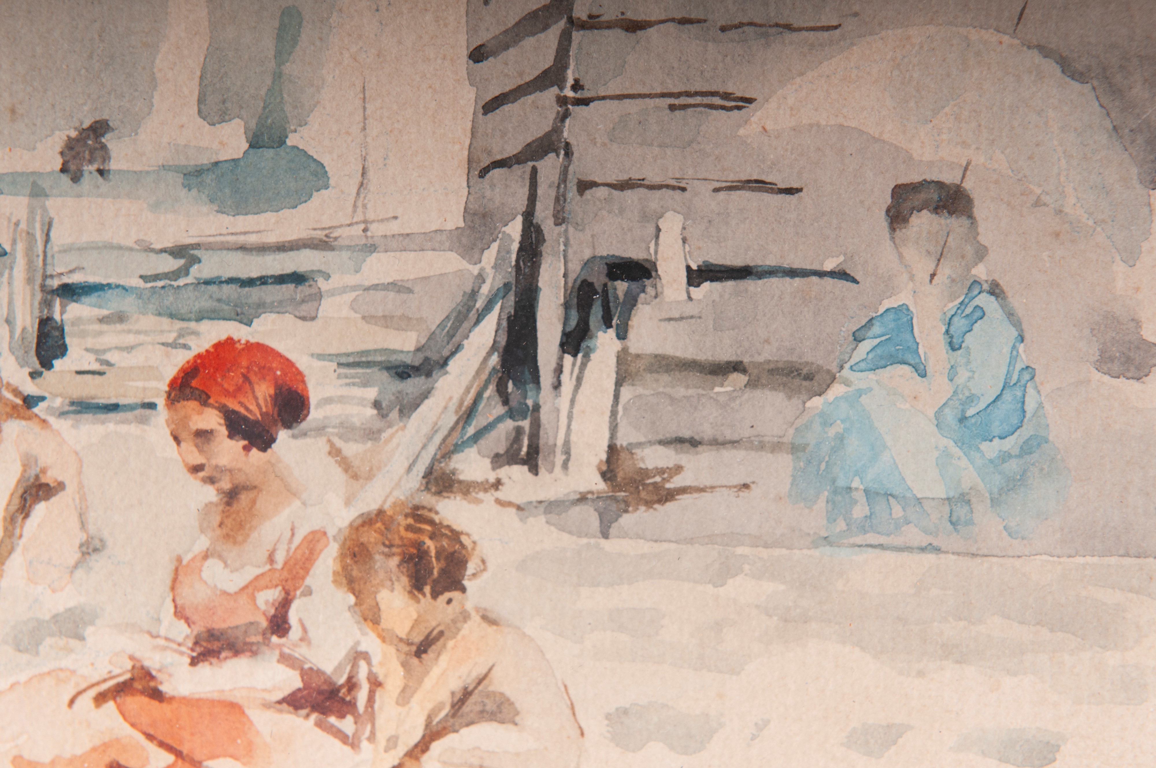 Spiaggia con bagnanti