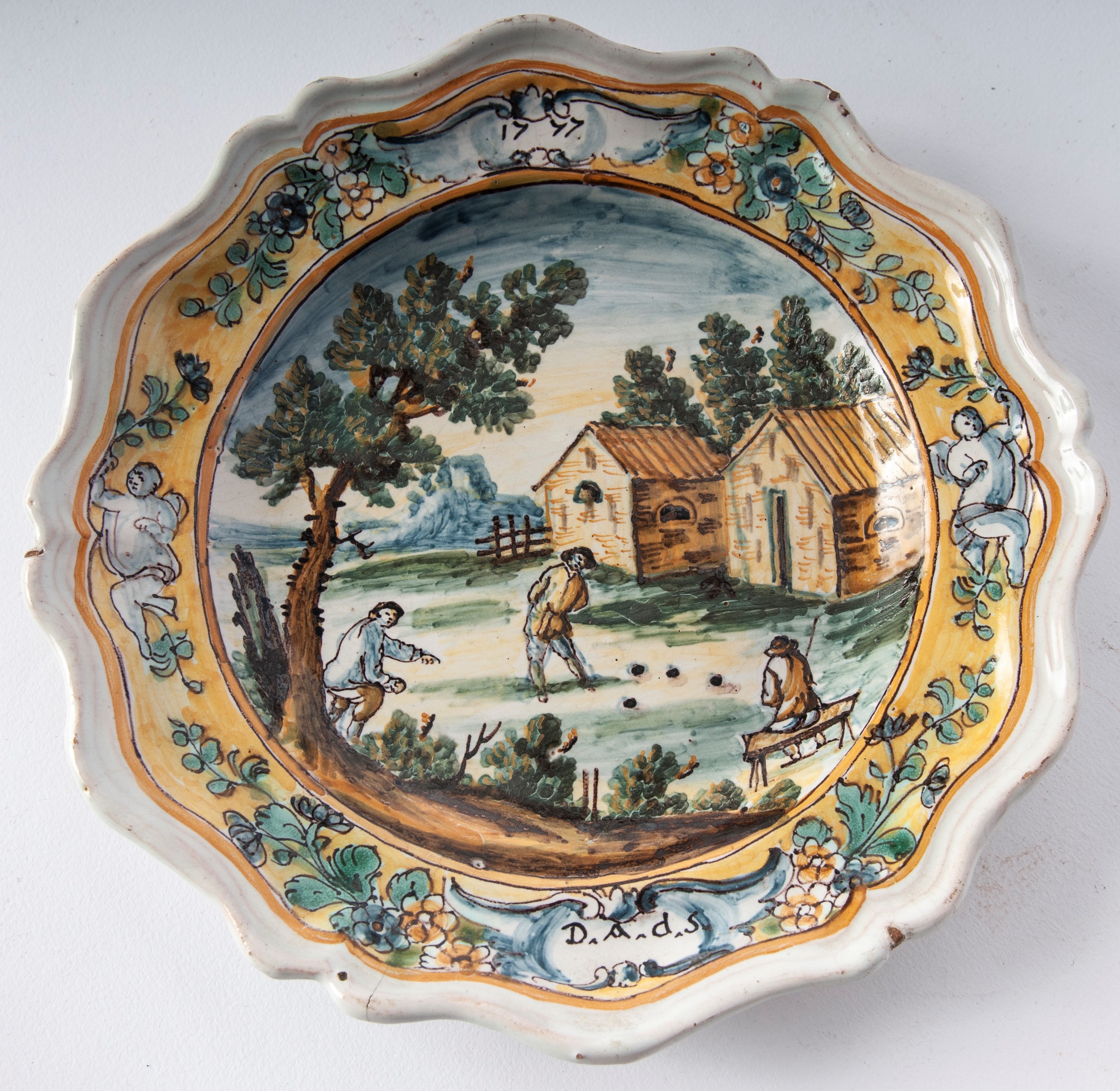 Coppia di piatti da dessert