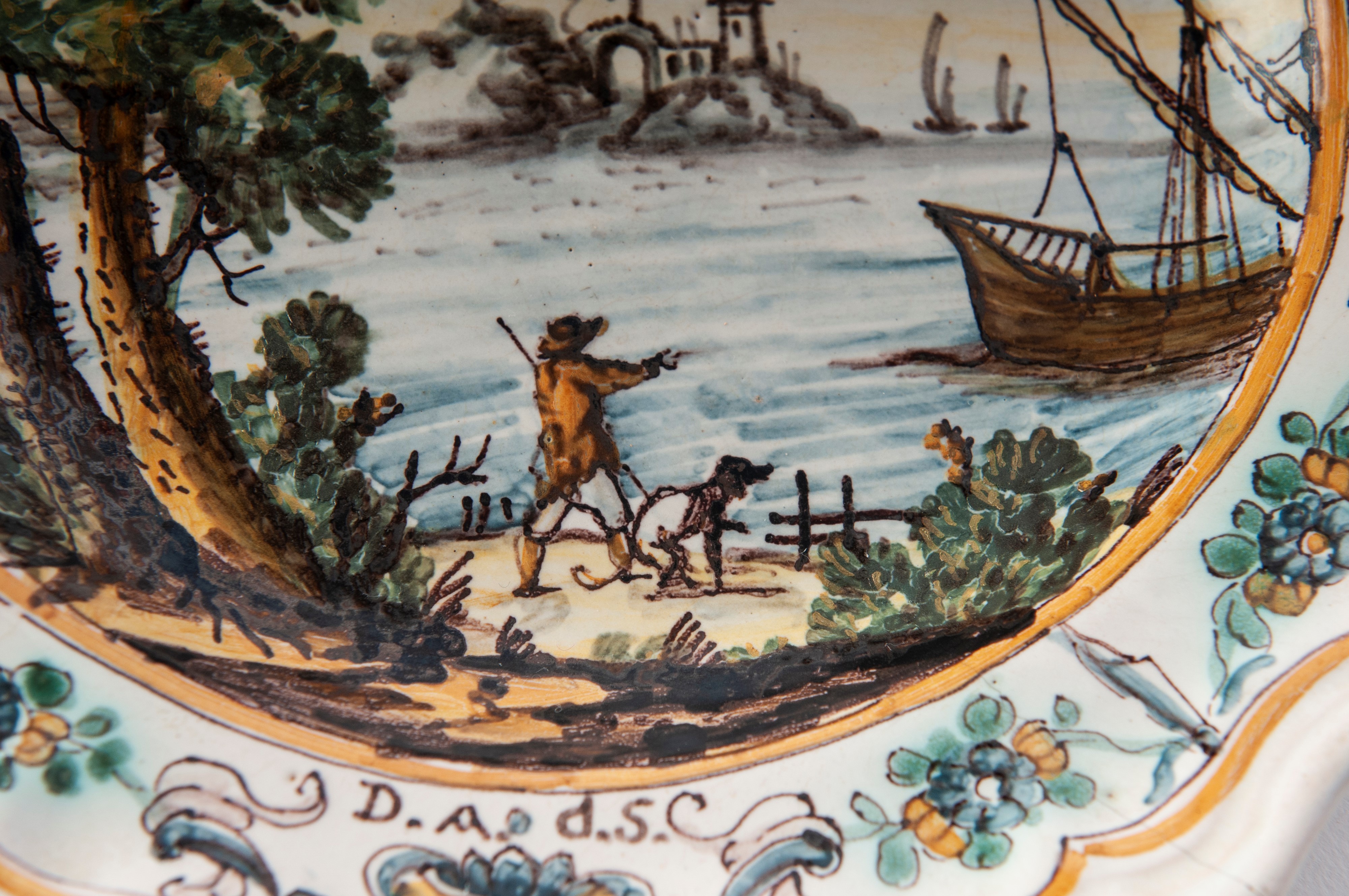 Coppia di piatti da dessert