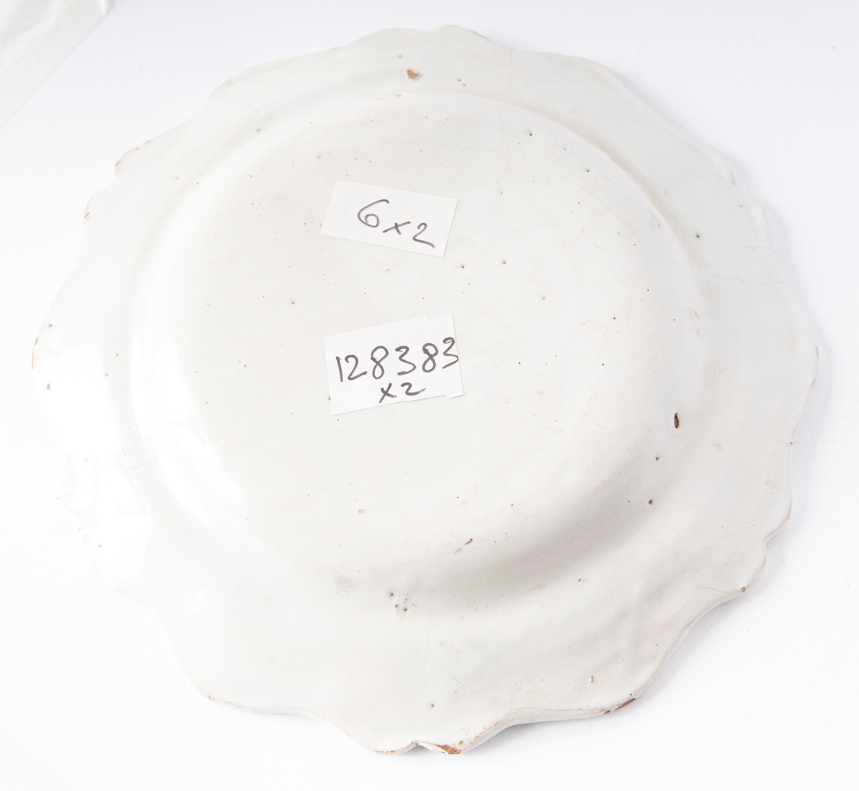 Coppia di piatti da dessert