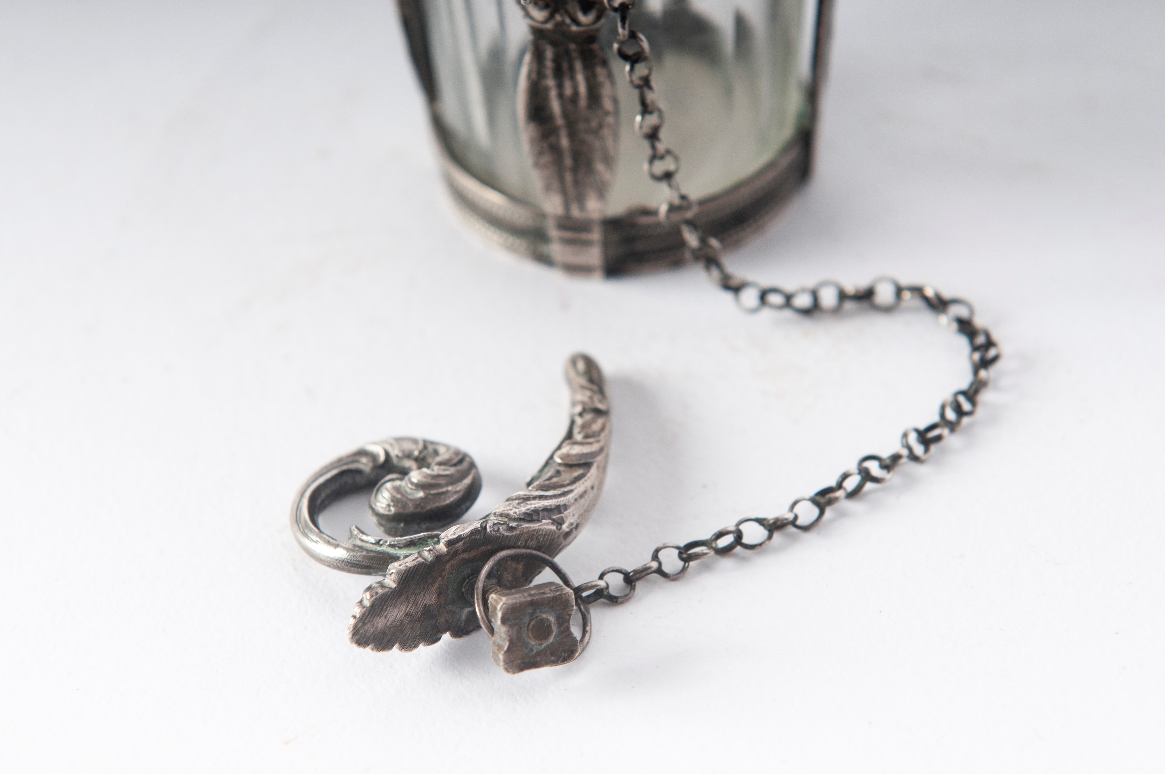 Secchiello in argento 800/100 e vetro