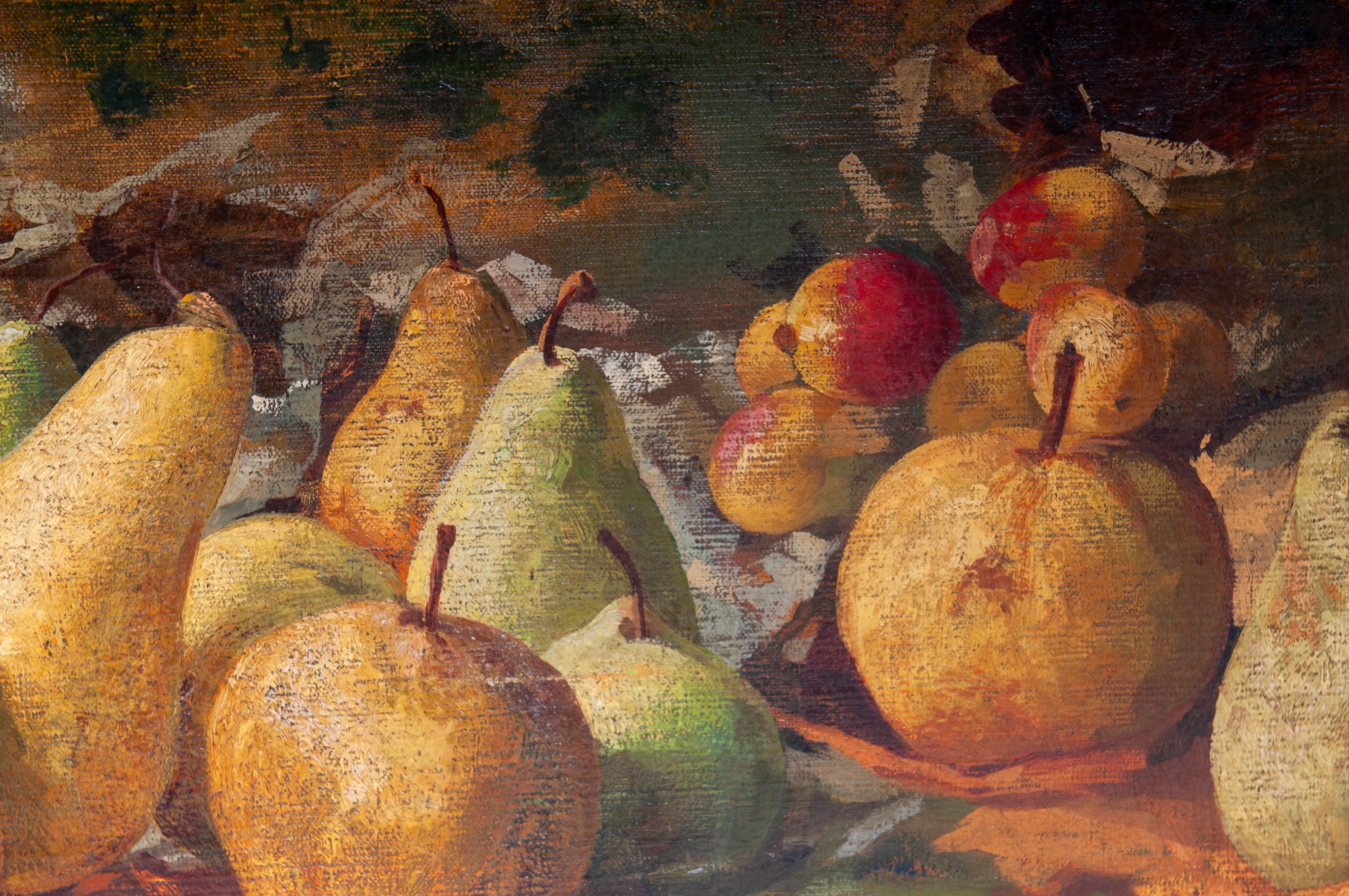 Natura morta con frutta e cesto