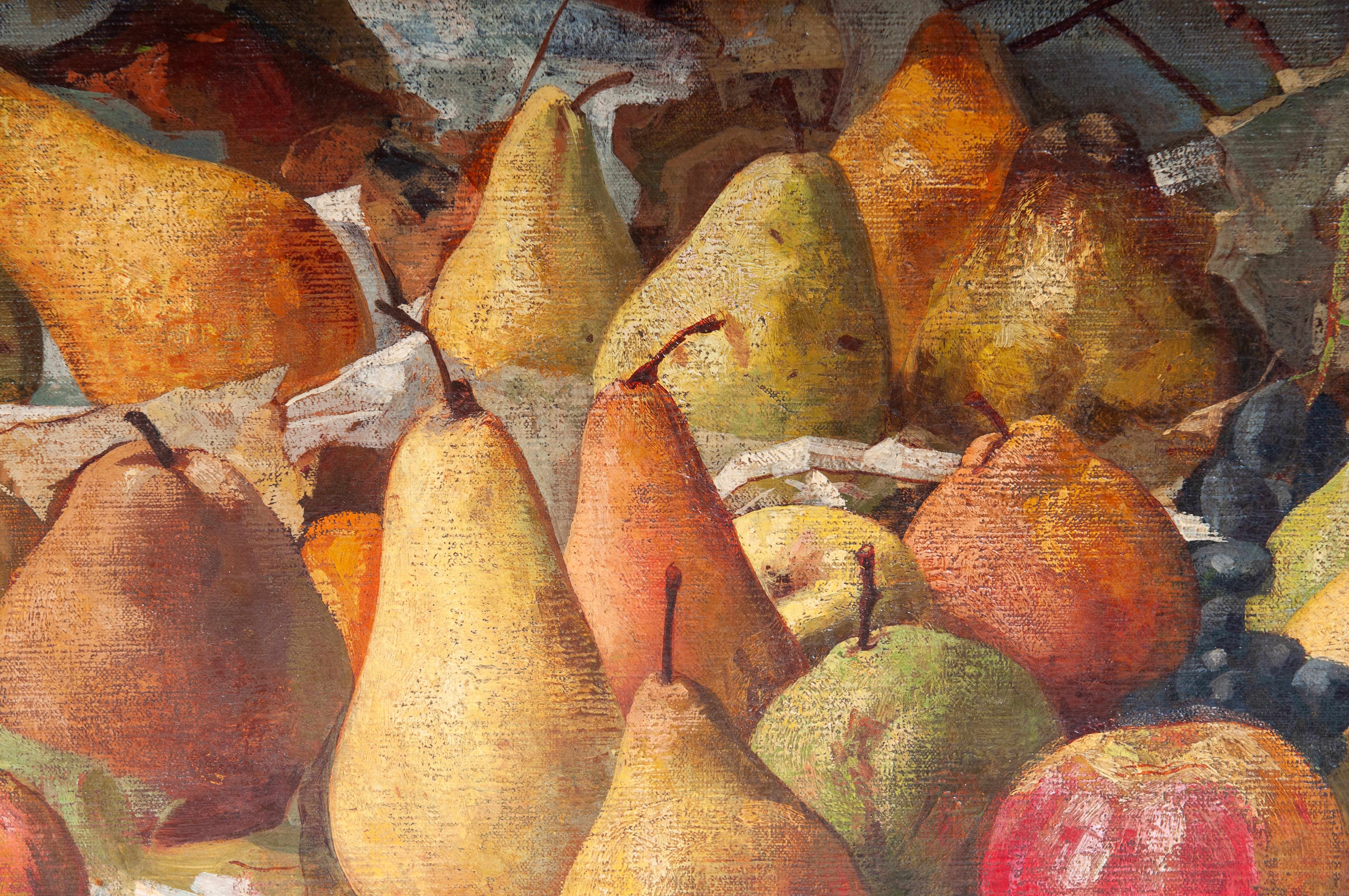 Natura morta con frutta e cesto