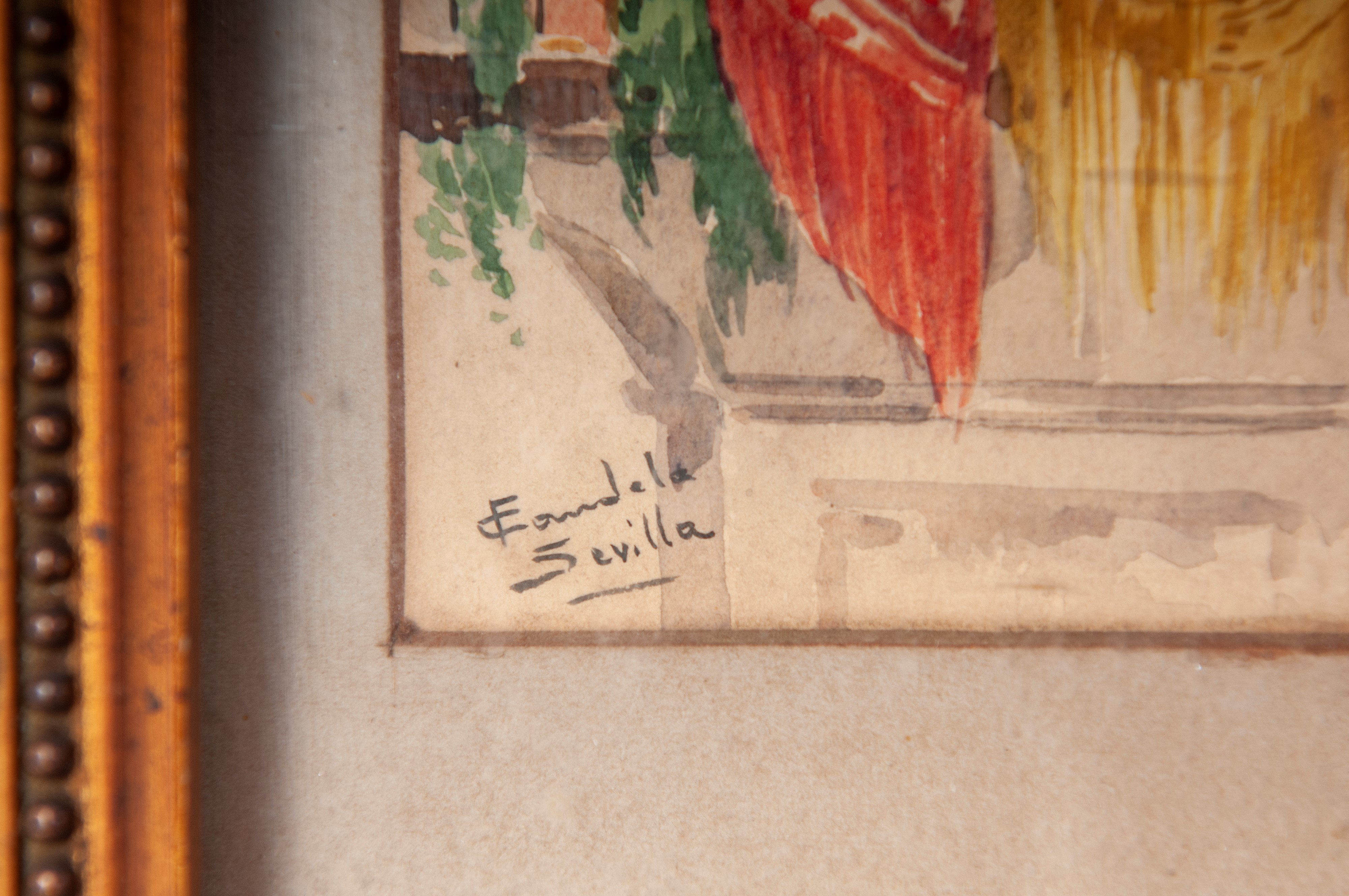 Autore non identificato, Le vestali - disegno acquarellato su carta