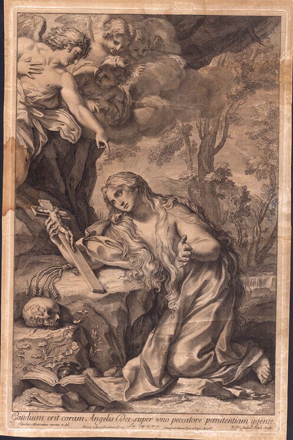 Robert van Audenaerde - Maria Maddalena, da Carlo Maratti