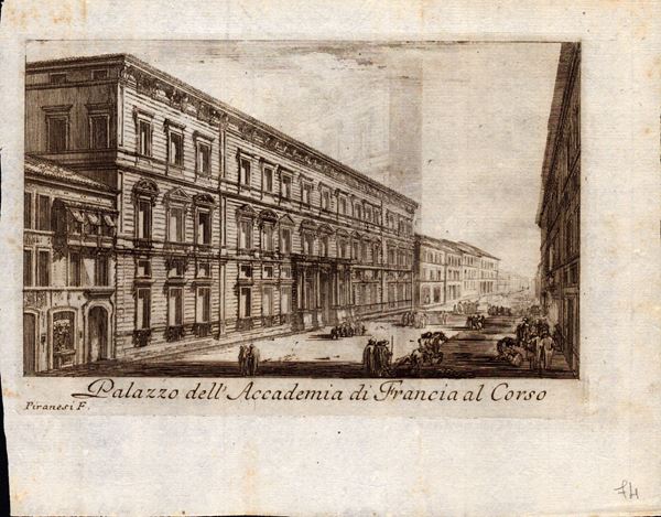 Giovanni Battista Piranesi - Palazzo dell'Accademia di Francia al Corso