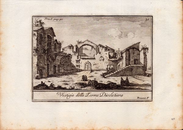 Giovanni Battista Piranesi - Vestige delle Terme Diocletiane
