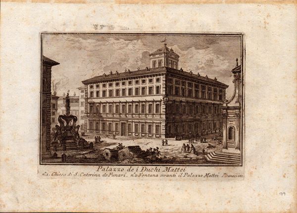 Giovanni Battista Piranesi - Palazzo dei Duchi Mattei
