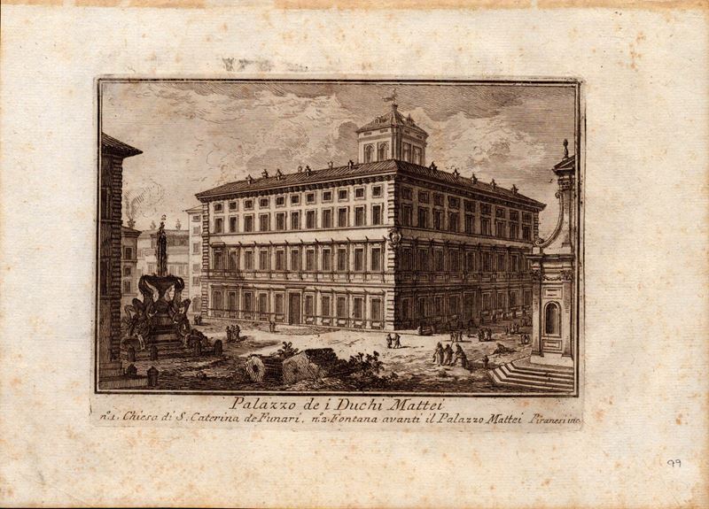Giovanni Battista Piranesi - Palazzo dei Duchi Mattei