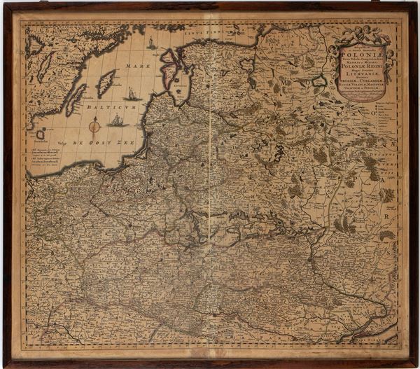 Frederick de Wit - Reipublicae et Status Generalis Poloniae Nova Tabula, Comprehendens Maioris et Minoris Poloniae Regni, Magni Ducatus Lithuaniae, Ducatus Prussiae, Curlandiae, Russiae, Ucraniae, Massoviae, Volhydiae et Podoliae, Accuratam Descriptionem...