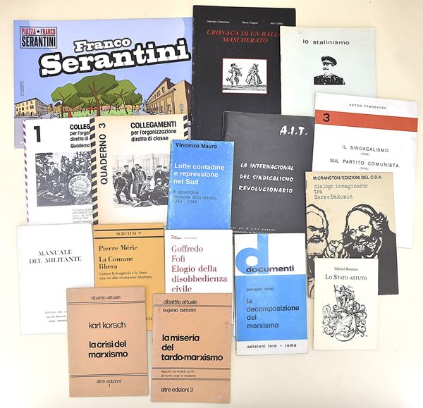 Filosofia politica (Movimento comunitario, marxismo, lotta di classe e anarchia) - 15 opuscoli in brossura editoriale
