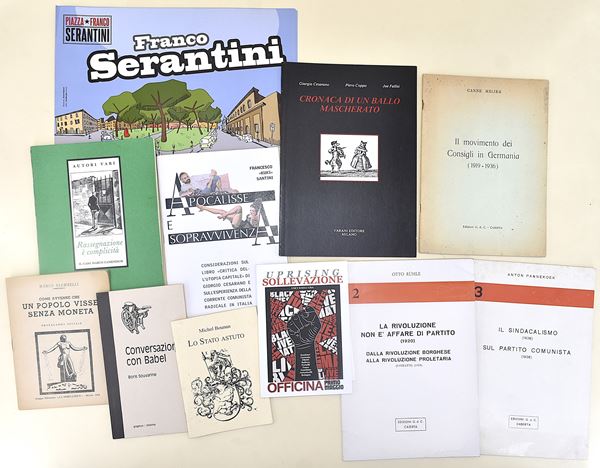 Filosofia politica (Rivoluzione tedesca 1918, caso Camenisch, comunismo e sindacalismo) - 10 opuscoli in brossura editoriale