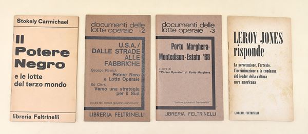 Documenti delle lotte operaie, potere negro e cultura nera americana - 4 opuscoli editoriali