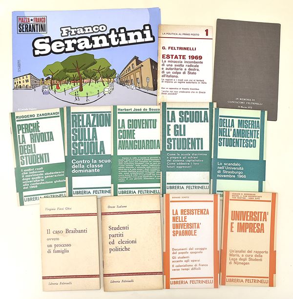 Movimento studentesco '68. Giangiacomo Feltrinelli - 11 opuscoli in brossura editoriale