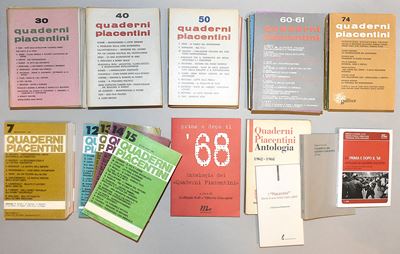 Quaderni Piacentini, Rivista Bimestrale 1963-1979 - 64 Fascicoli e 5 Volumi