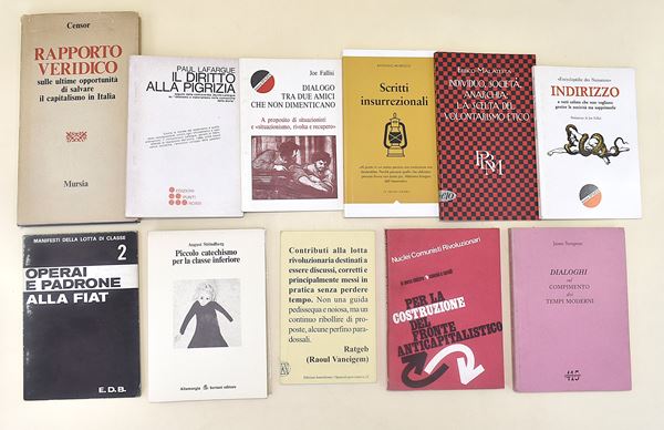 Filosofia politica, lotta di classe, capitalismo e anarchia - 11 volumi