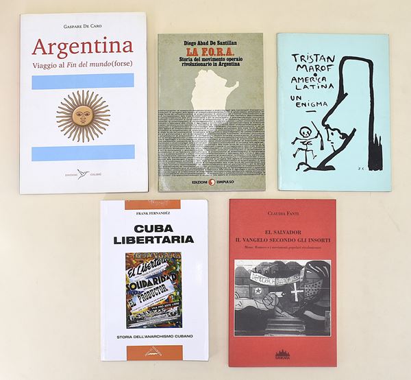 Movimento operai in Argentina. Anarchia in Cuba - 5 volumi in brossura editoriale