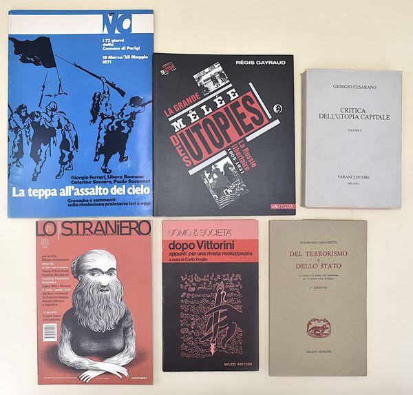 Anarchia, utopia, terrorismo e movimento del '77 - 6 volumi in brossura editoriale