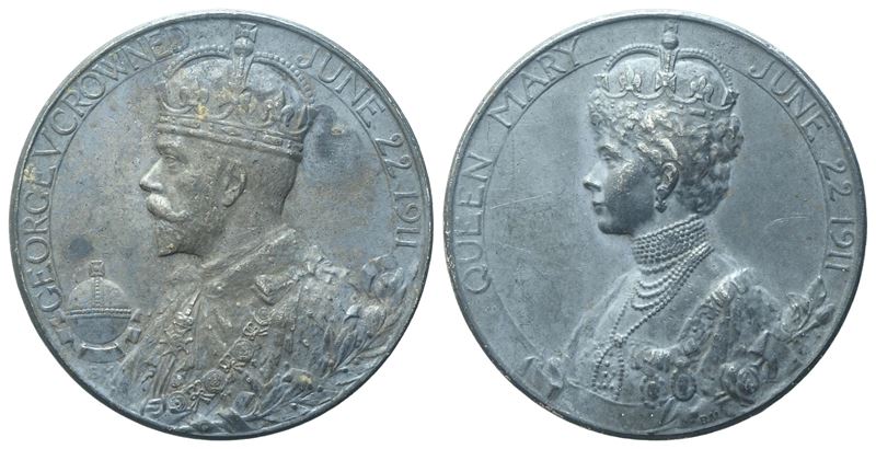 Inghilterra. Giorgio V (1910-1936). Medaglia per L'incoronazione del 22 Giugno 1911. Opus Mackenn...