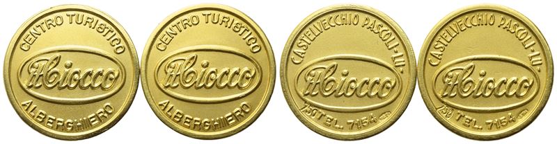 Lotto di N. 2 Medaglie del Centro Turistico Alberghiero il Ciocco di Castelvecchio Pascoli (lucca...