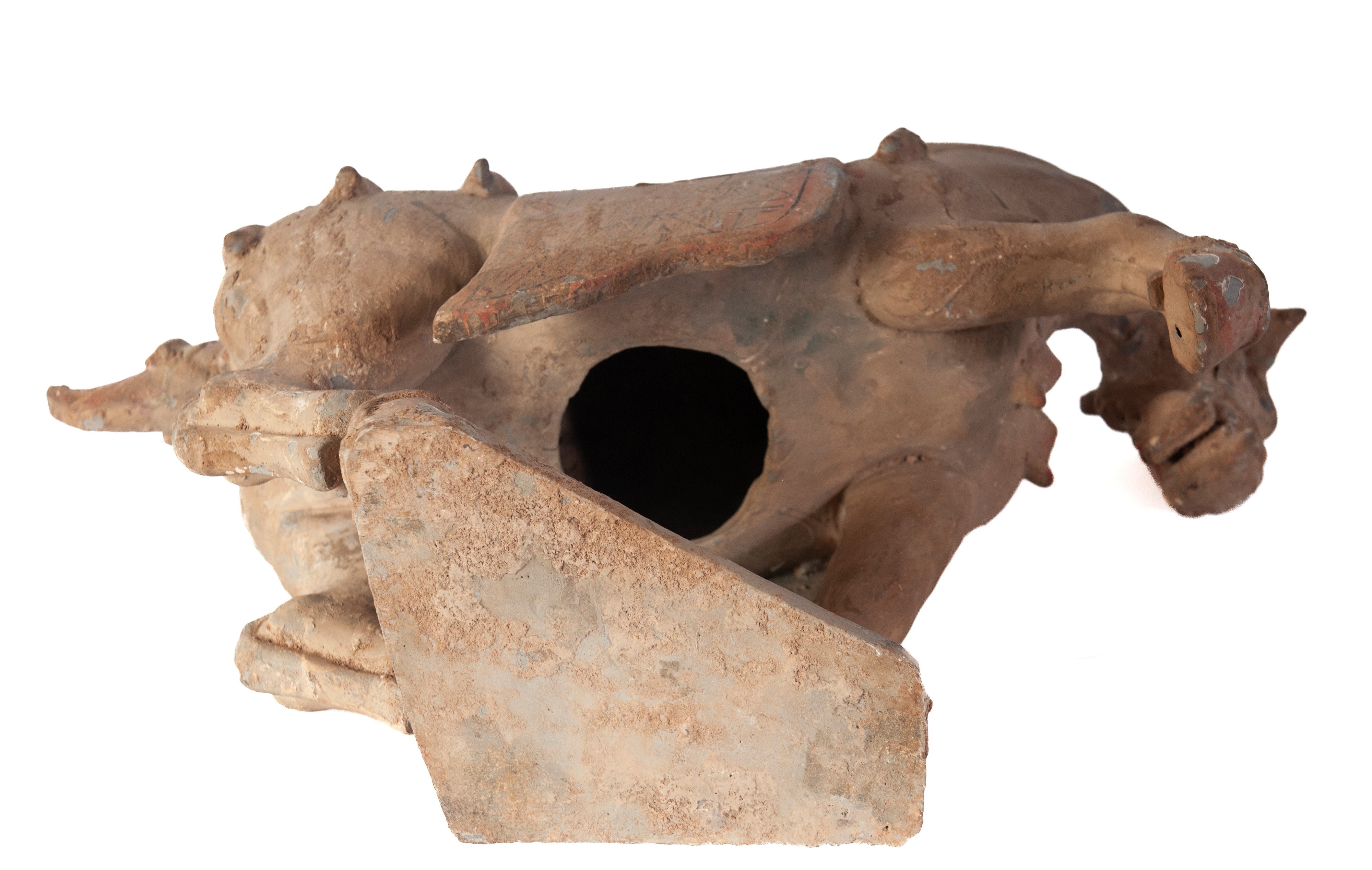 Cavallo in terracotta policroma