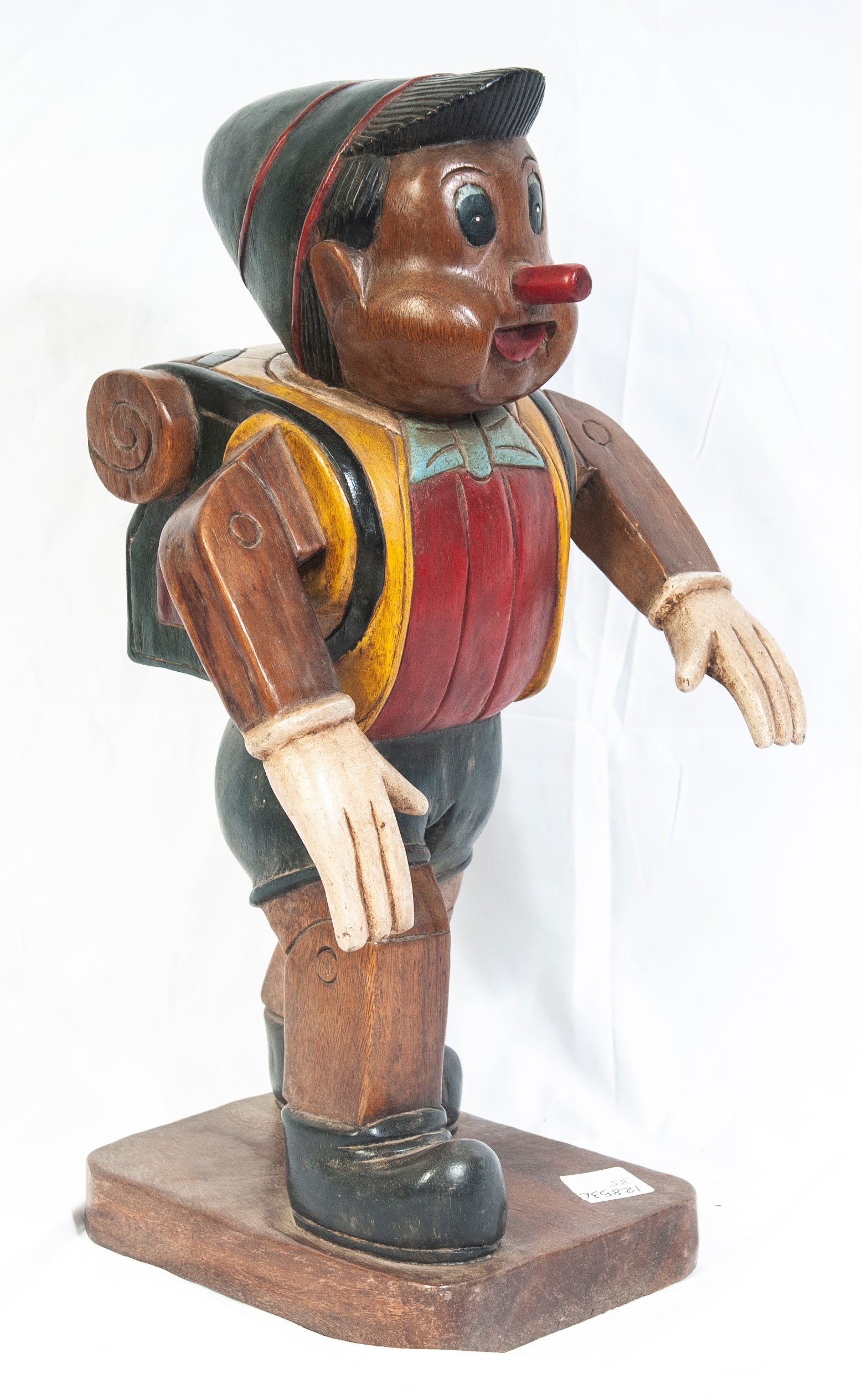 Scultore anonimo, 'Pinocchio' scultura in legno policromo