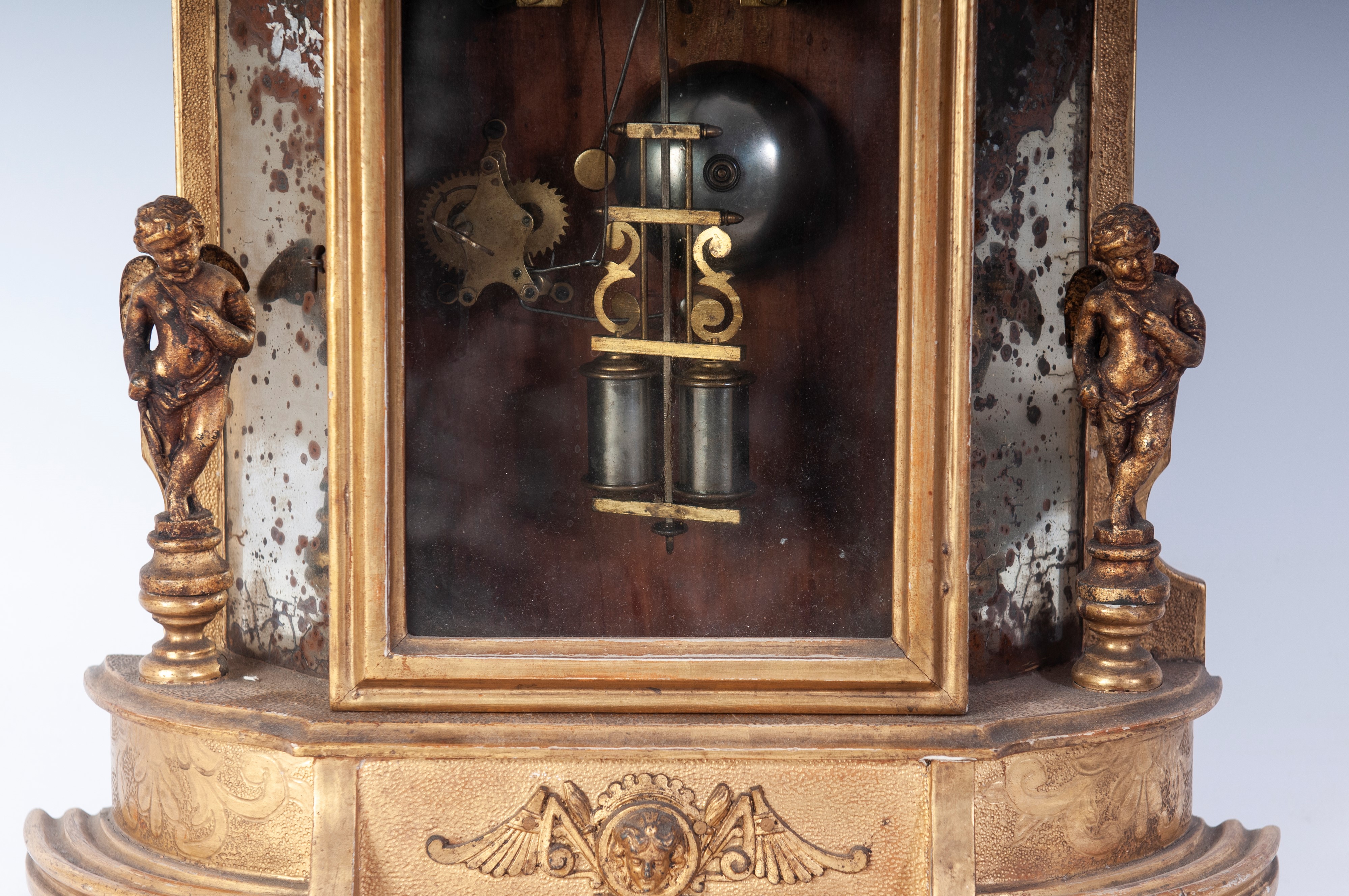Ansonia Clock & Co., Orologio scheletrico da appoggio con ripetizione delle ore e delle mezz'ore ...