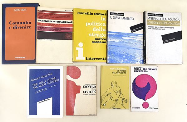 Filosofia politica varia - 9 volumi in brossura editoriale