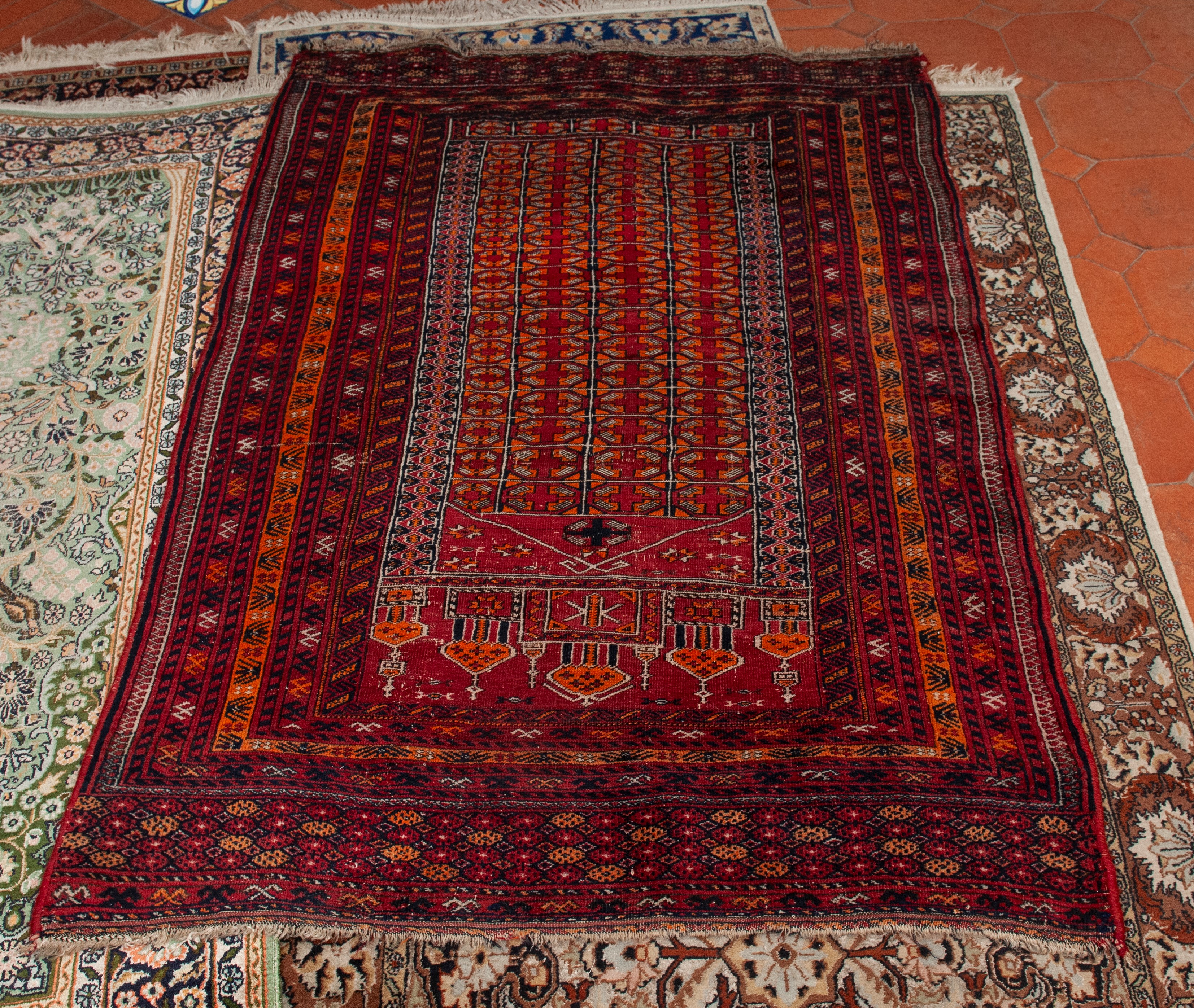 Lotto di sette tappeti :