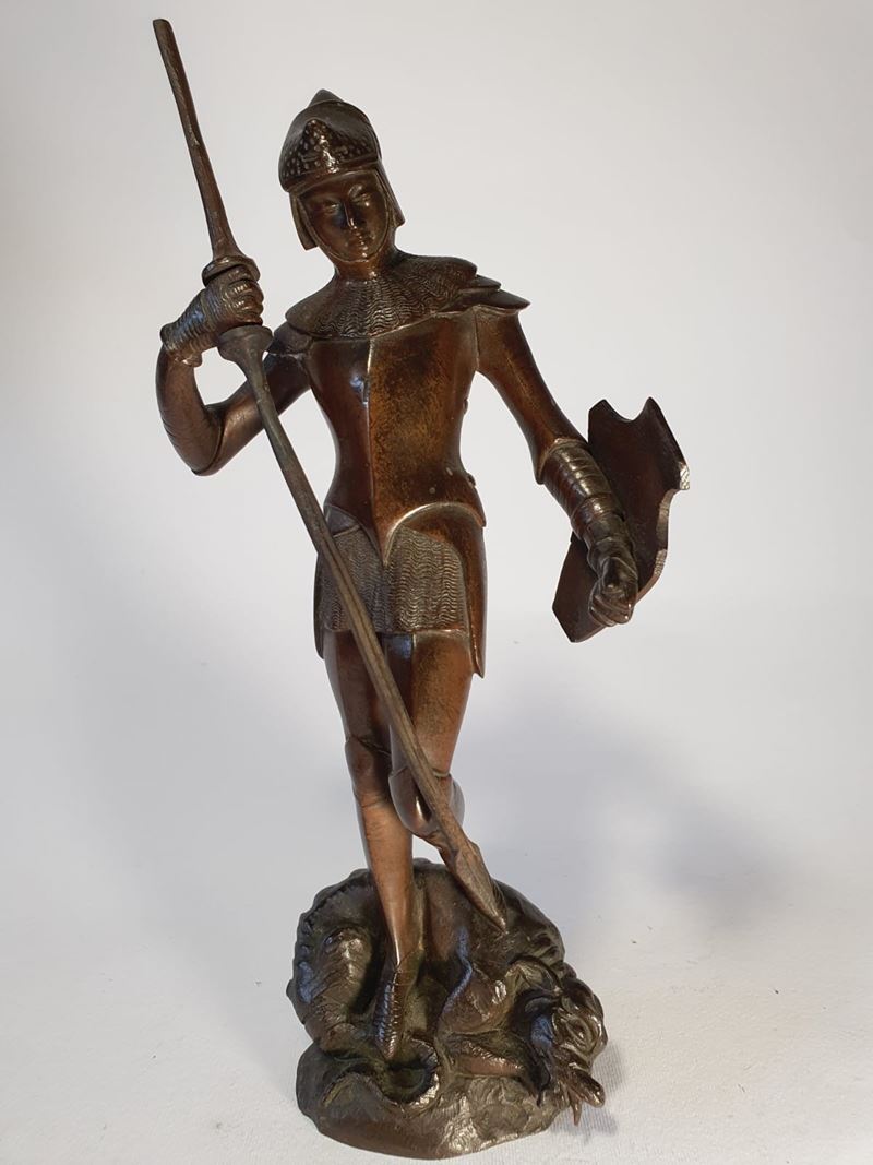 San Giorgio e il drago, stile medievale