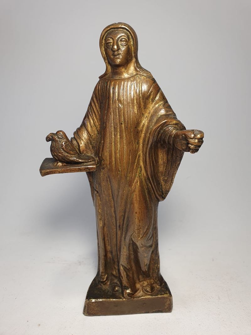 Figura allegorica con uccello