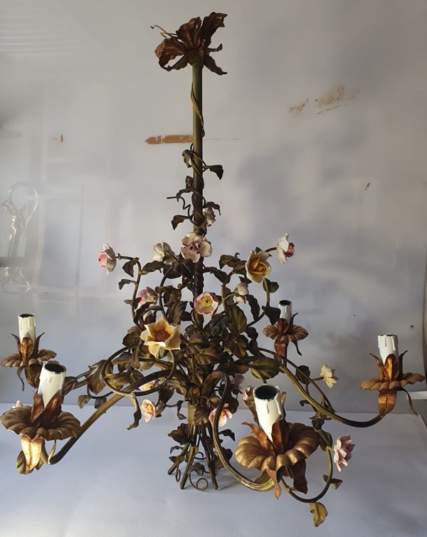 Lampadario a cestello