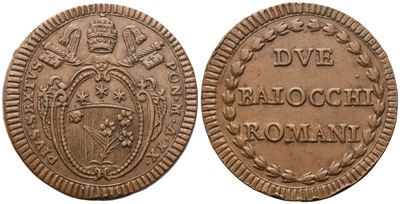 Pio VI, 2 Baiocchi (Stato Pontificio), Anno XX