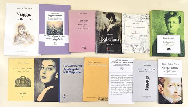 Letteratura generale, Rimbaud, René CHar, Semprun, Gauguin - 12 volumi in brossura editoriale e copertina rigida