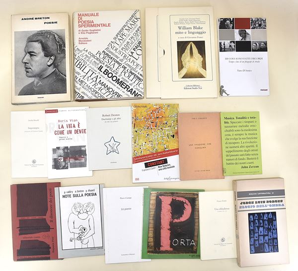 Letteratura generale, poesia, arte - 16 volumi in brossura eidtoriale e copertina rigida