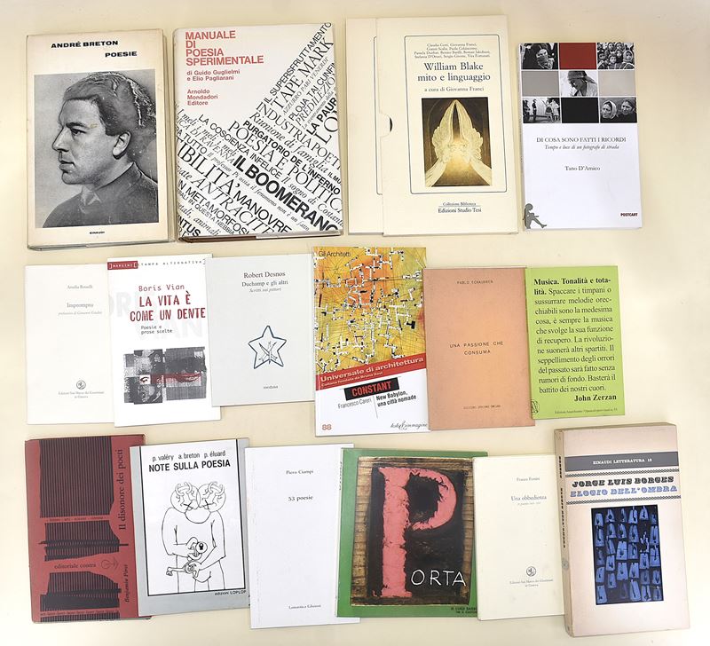 Letteratura Generale, Poesia, Arte - 16 Volumi in Brossura Eidtoriale e Copertina Rigida