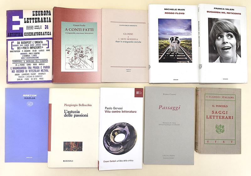 Letteratura Generale, Avvanguardie - 10 Volumi in Brossura Editoriale e Copertina Rigida