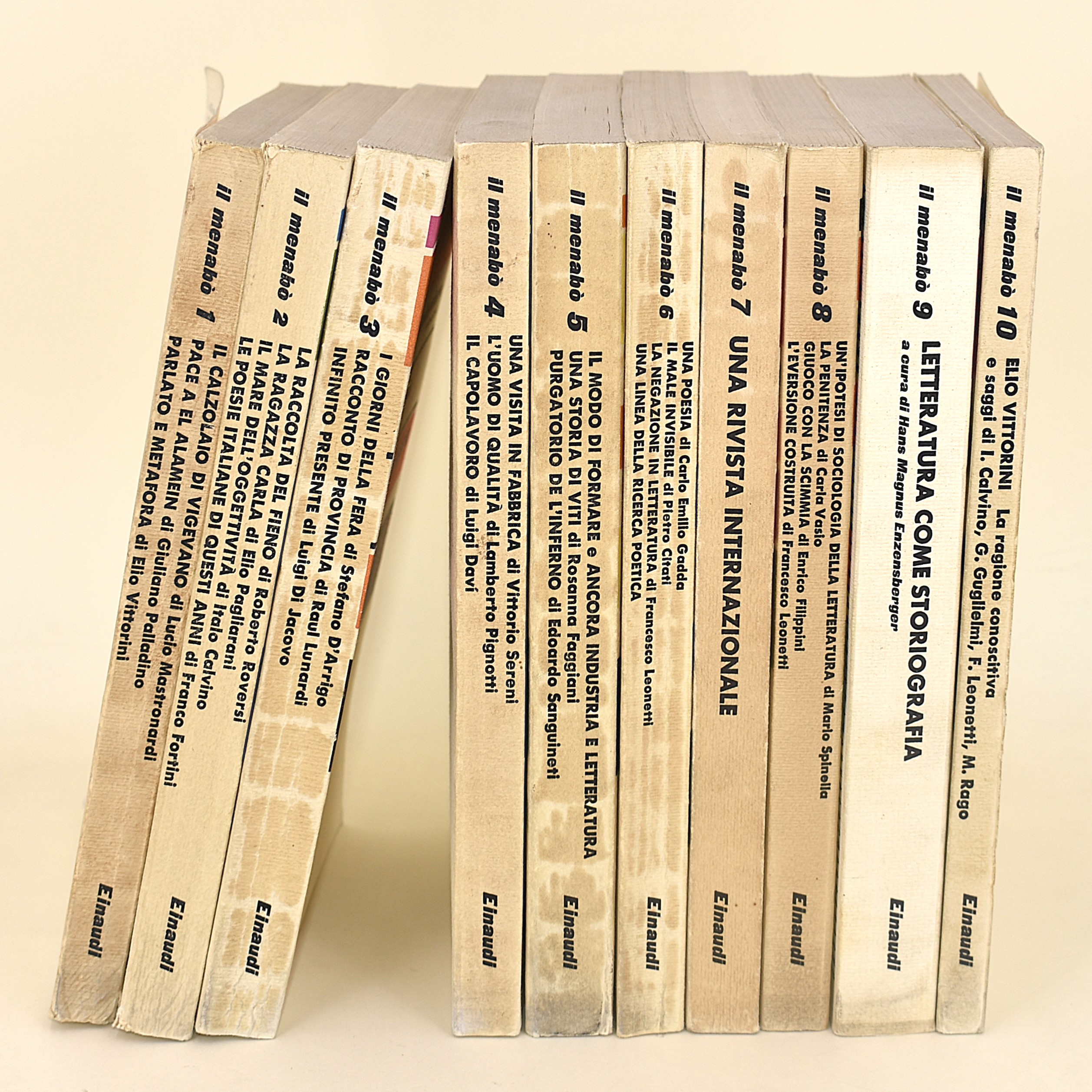 Il Menabò di Letteratura, Diretto da Vittorini e Calvino. Torino, Einaudi 1959-1967. Completa in ...