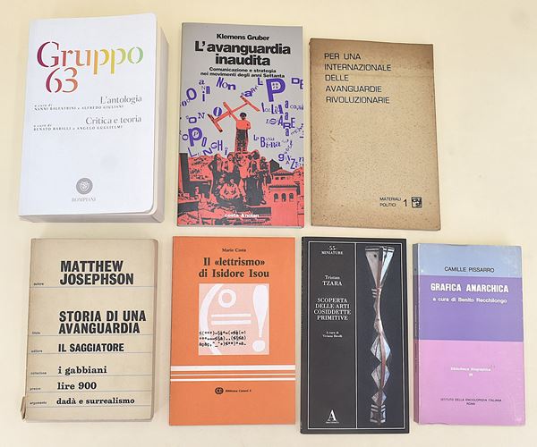 Filosofia politica, anarchia, gruppo 63, arte e avanguardia - 7 volumi in brossura editoriale