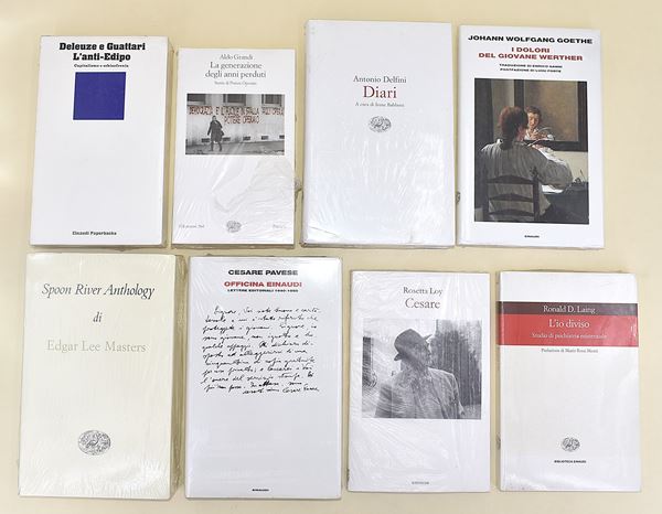 Einaudi incellofanati. - 8 volumi in brossura editoriale e copertina rigida