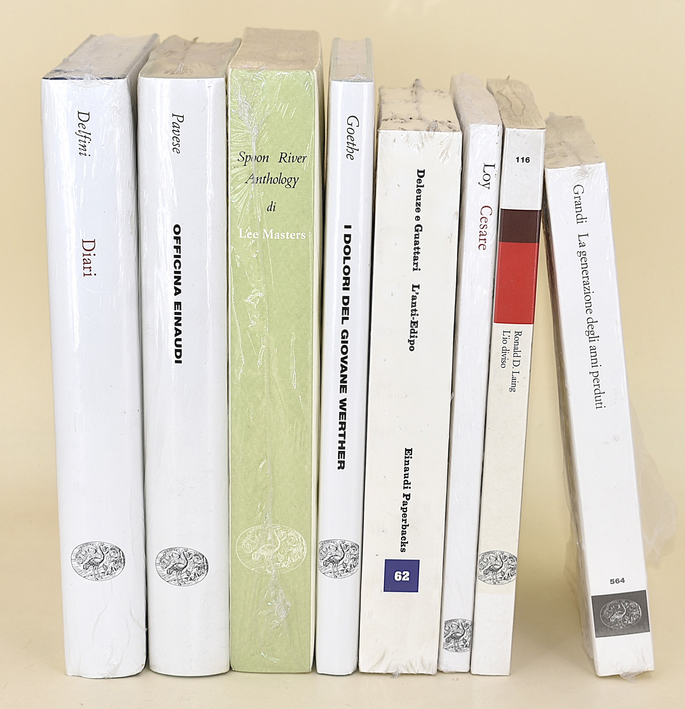 Einaudi Incellofanati. - 8 Volumi in Brossura Editoriale e Copertina Rigida