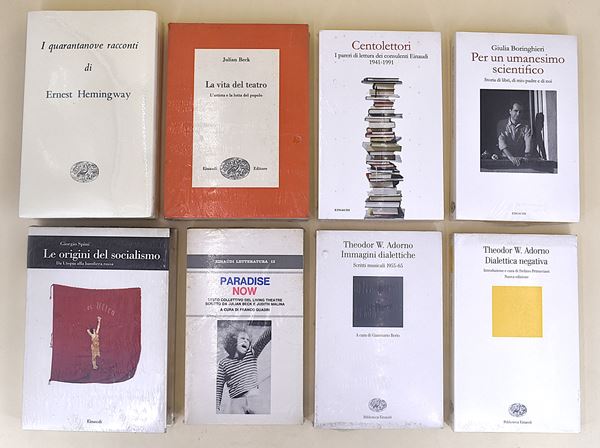 Einaudi incellofanati - 8 volumi in brossura editoriale e copertina rigida
