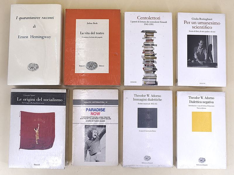 Einaudi Incellofanati - 8 Volumi in Brossura Editoriale e Copertina Rigida