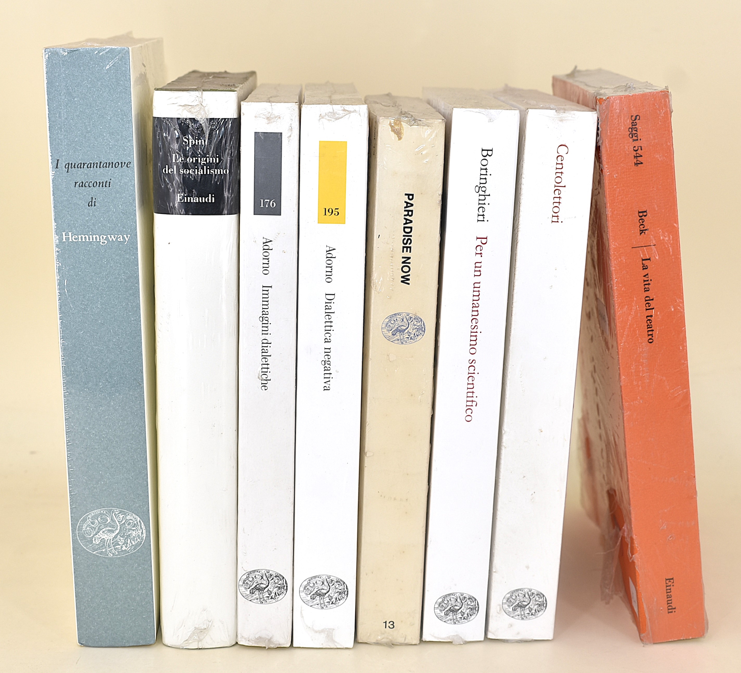 Einaudi Incellofanati - 8 Volumi in Brossura Editoriale e Copertina Rigida
