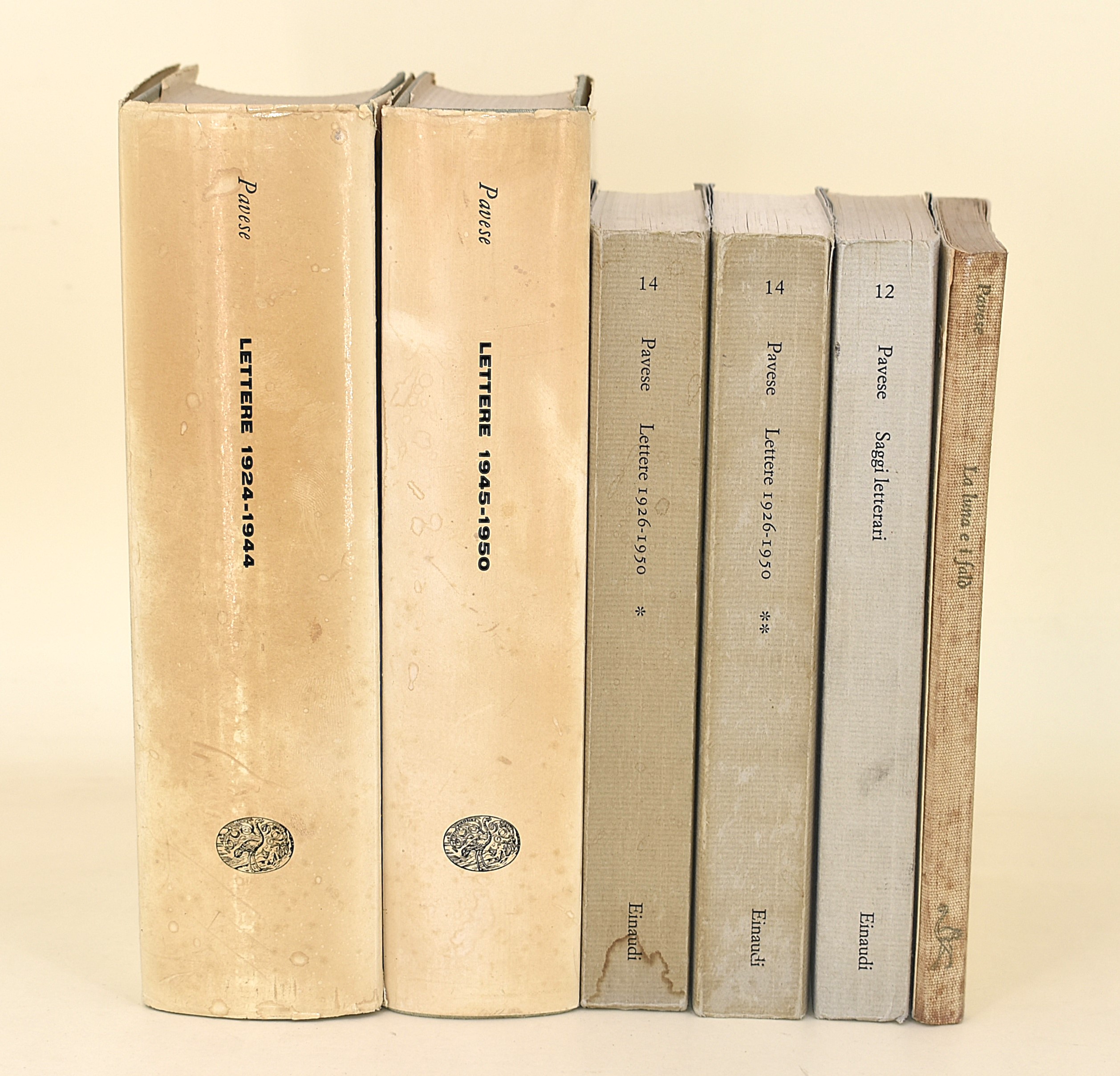 Opere di Cesare Pavese - 6 Volumi con in Brossura Editoriale e Copertina Rigida