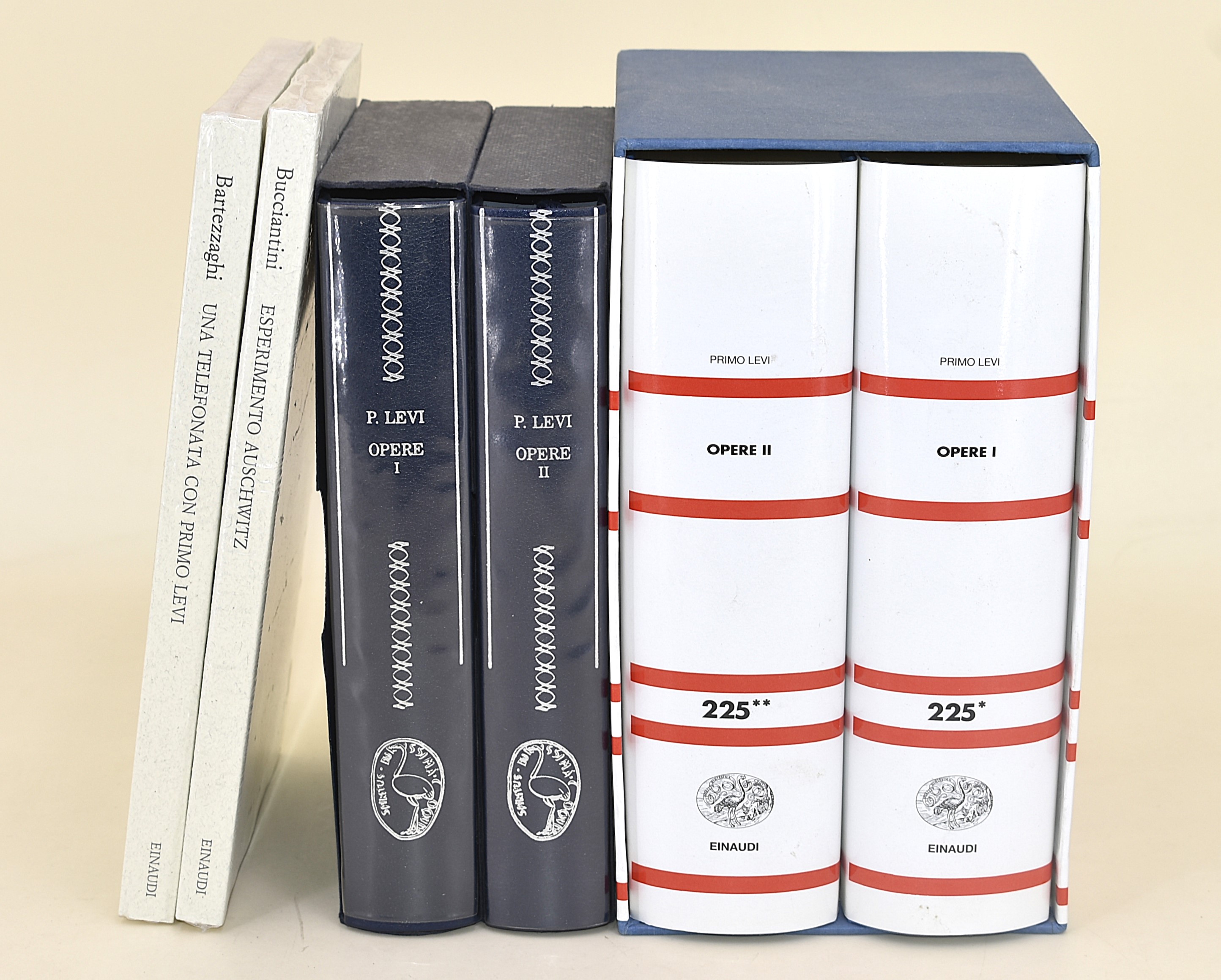 Opere di Primo Levi - 6 volumi in brossura editoriale e copertina rigida