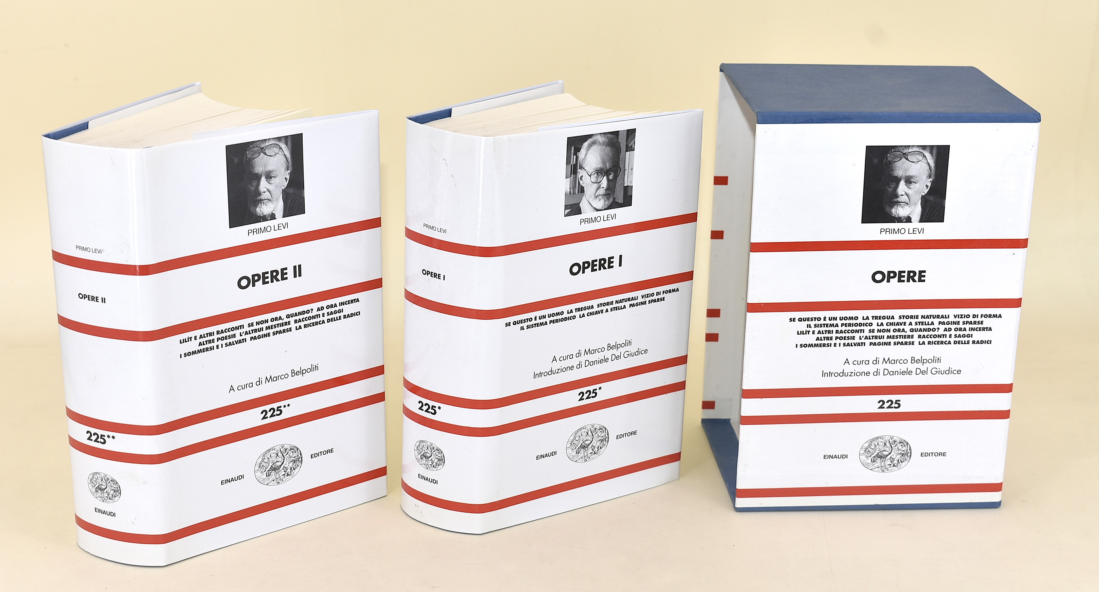 Opere di Primo Levi - 6 volumi in brossura editoriale e copertina rigida