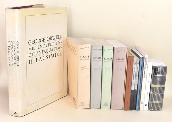 George Orwell opere - 13 volumi in brossura editoriale e copertina rigida